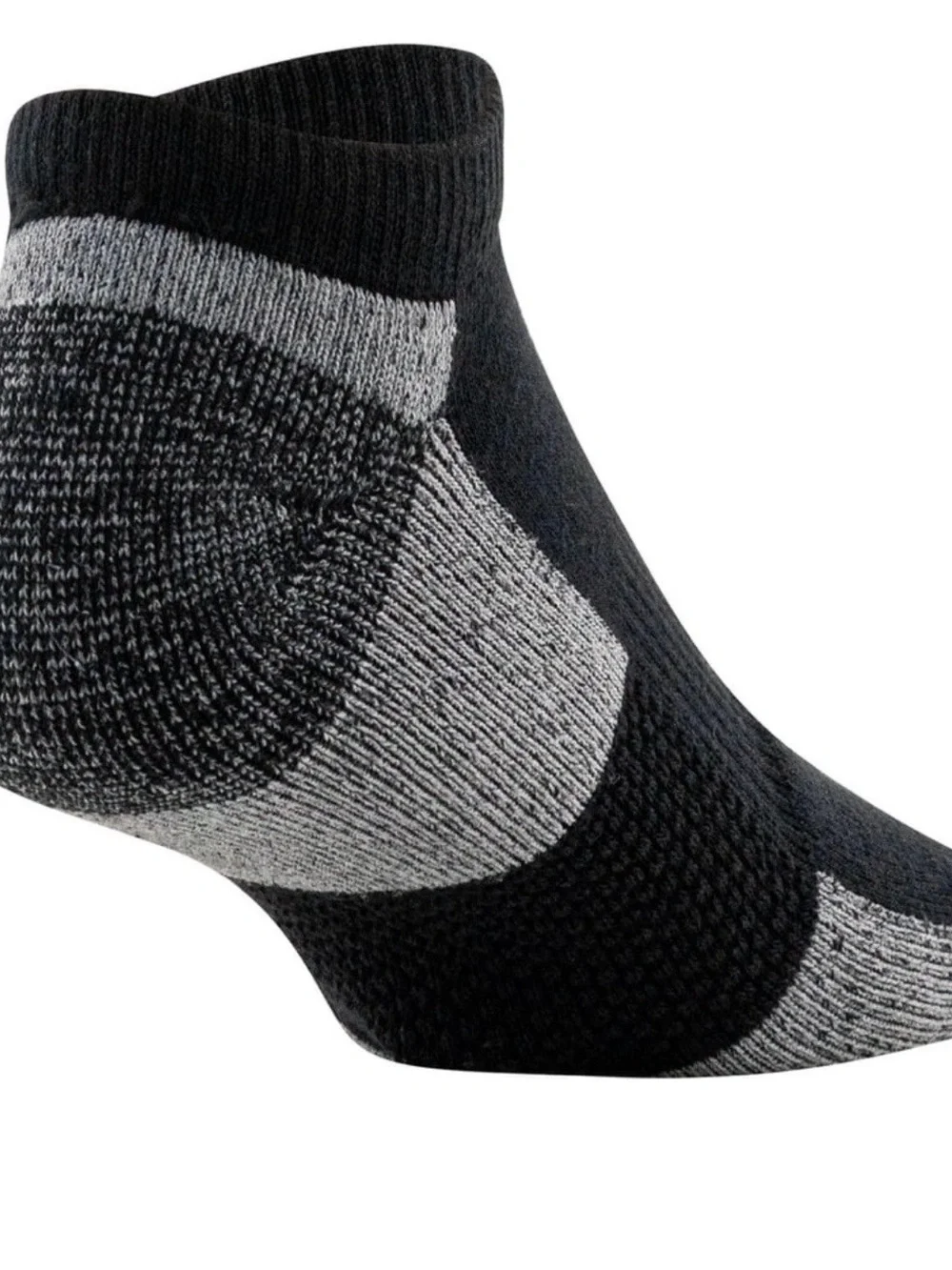 Gildan Men's Ultra Cotton No Show Socks Black, 3 Pack